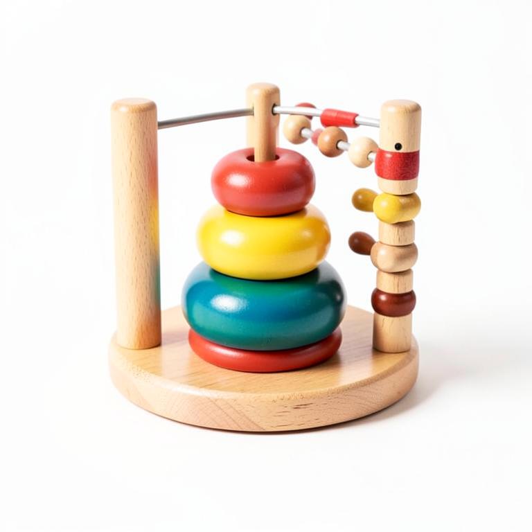 Montessori Stacking Rings & Abacus — toy available for rent in Jalgaon